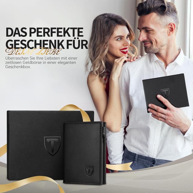 Thumbnail 5 de TENBST Geldbörse Herren Slim Wallet 10 Karten 📇