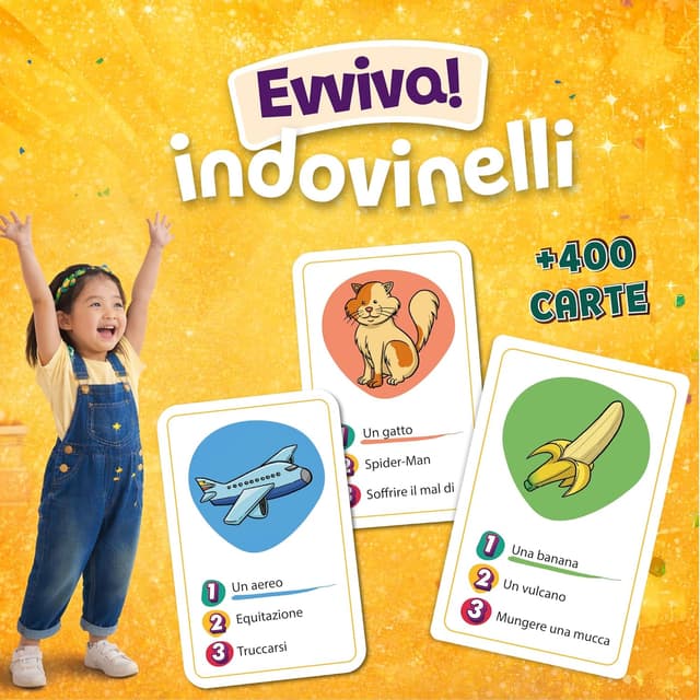 Detalle de ZENAGAME Generazione Mimo – Mazzo di 120 carte da gioco per bambini (versione italiana)