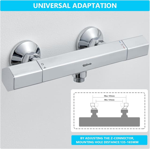 Thumbnail 2 de Kelleria Grifo de ducha con termostato y botón de seguridad