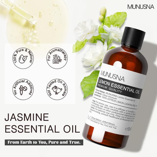 Detalle de Jasmine essential oil 100ml pure