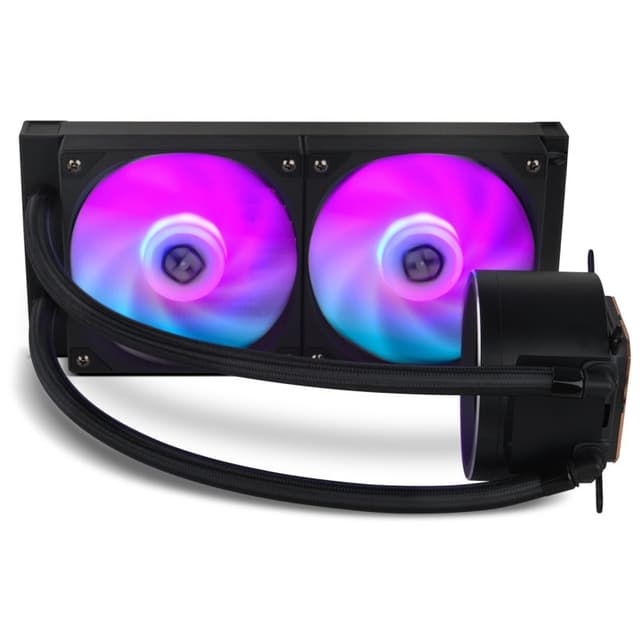 Detalle 2 de Nox Hummer X-240 LCD Kit: refrigeración líquida 240mm negro