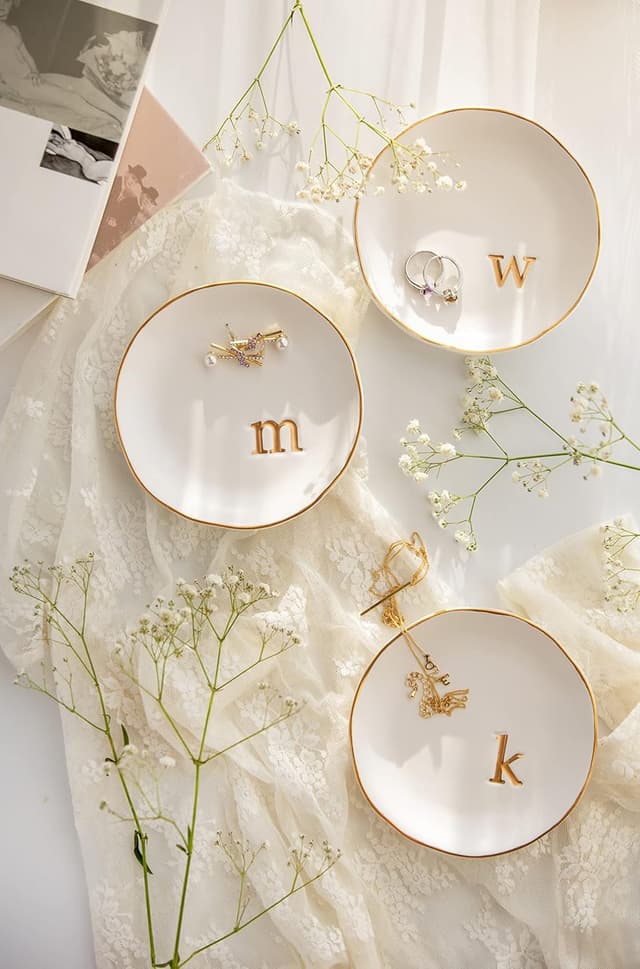 Thumbnail 5 de COLLECTIVE HOME Ceramic Decor Tray for Jewelry 4.75" 🗂