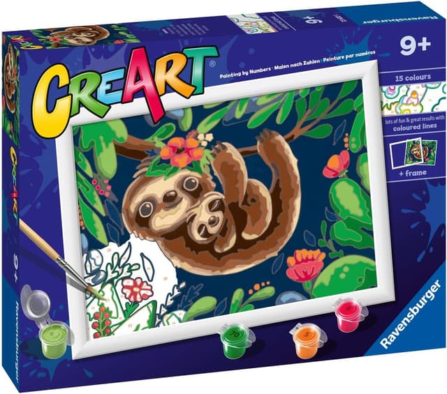 Detalle de Ravensburger CreArt “Vita da brapo” – dipingere con i numeri (9+): kit pittura per bambini con tavole e colori
