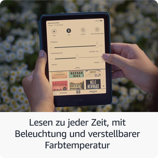 Thumbnail 4 de Amazon Kindle Colorsoft 16 GB mit grüner Stoffhülle