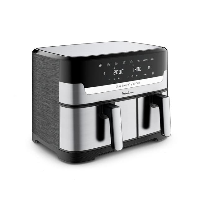 Detalle de Moulinex Freidora de aire Dual Easy Fry & Grill 8,3 L