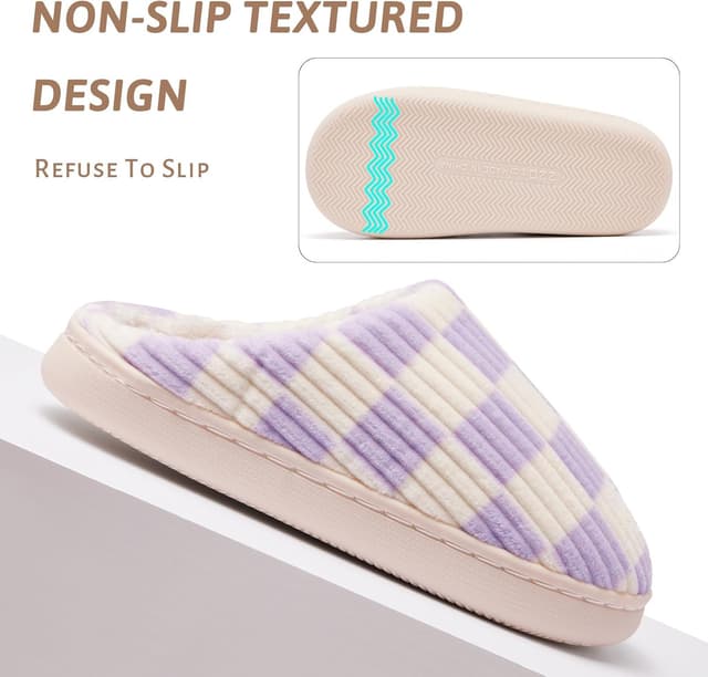 Detalle de Guyarns Chaussons enfant fille/garçon fourrés, semelle antidérapante et mémoire de forme