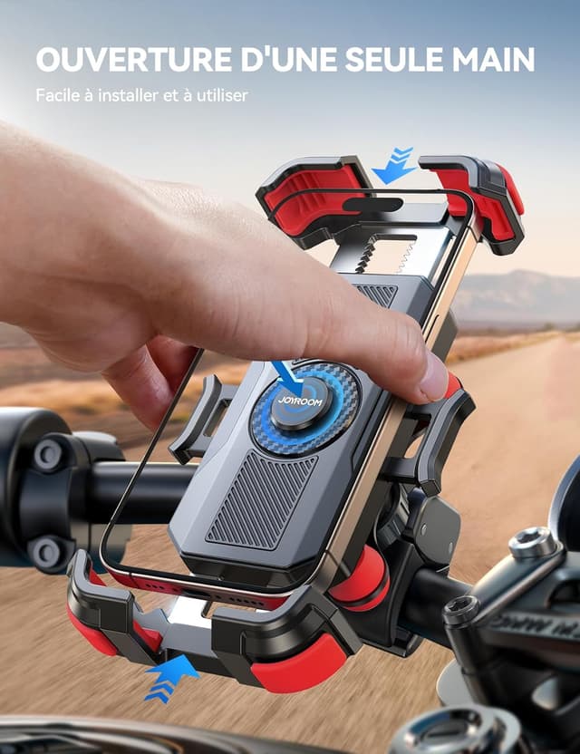 Thumbnail 2 de JOYROOM Support Téléphone Moto Rotation 360°