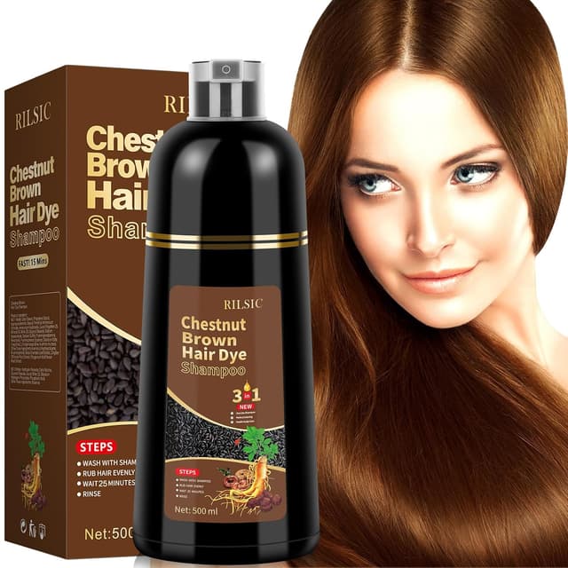 Detalle 2 de Haarfärbeshampoo 3in1 500 ml Schwarze