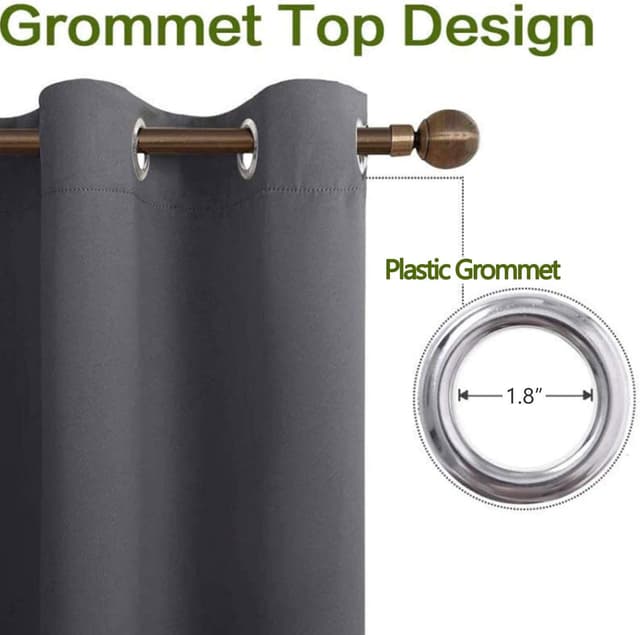 Detalle de Loussiesd Japanische Ukiyoe Fenstervorhang (2 Panels) 175x140 cm, Kirschblüten/Rote Sonne – blickdicht für Kinderzimmer