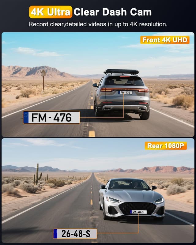 Thumbnail 2 de zhiroad Dashcam 4K con pantalla IPS 3