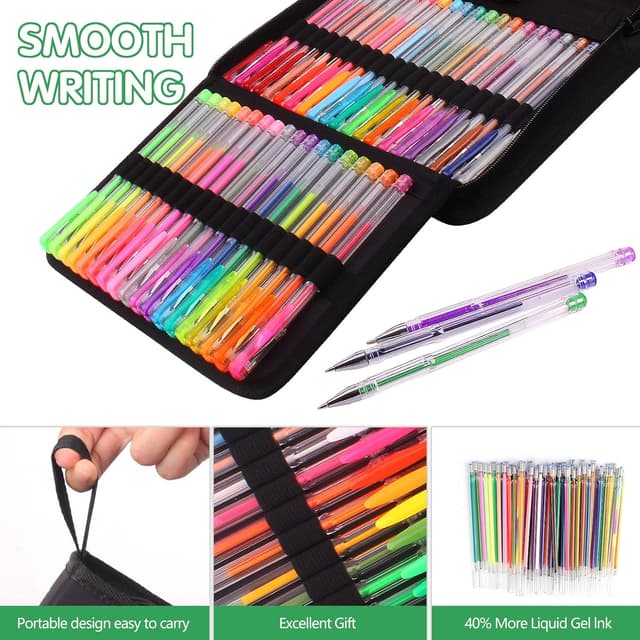 Thumbnail 5 de Melifluo 120 Pack Glitter Gel Pens 120pcs