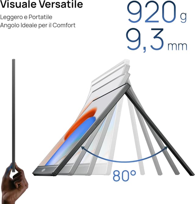 Detalle de ARZOPA A1M monitor portatile 17,3