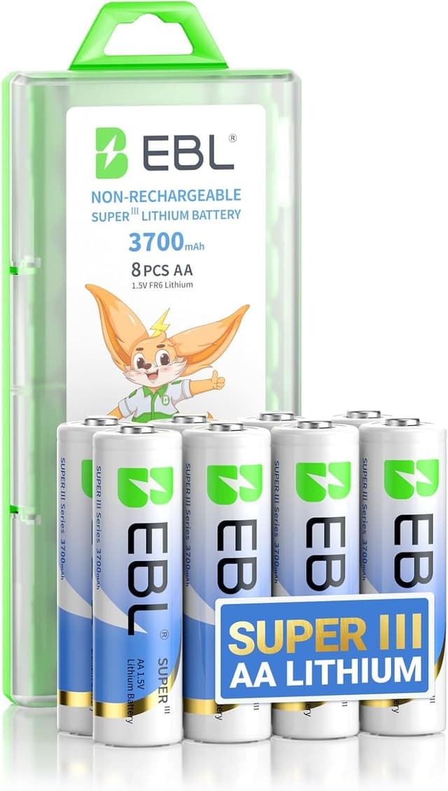 Detalle de EBL AA Lithium 3700mAh 8er-Pack