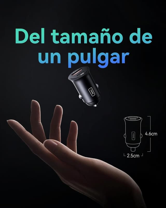 Detalle 2 de INIU Cargador Coche 60W rápido