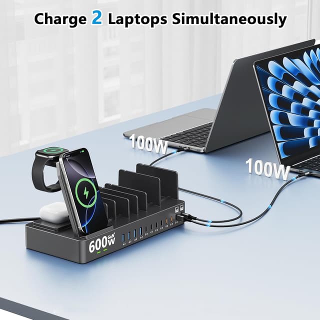 Detalle 2 de 600W 15-in-1 Wireless Charging Station for Apple
