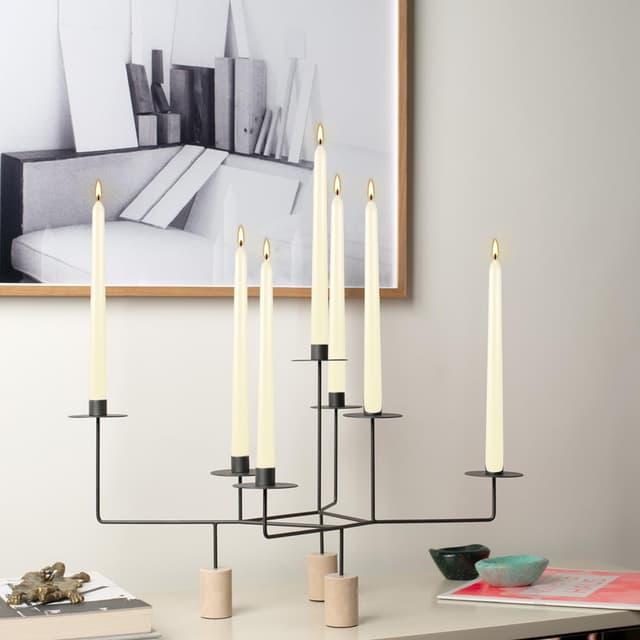 Thumbnail 4 de YOROXRG Ivory White Taper Candles 0.8 x 10 Inch 36 Pack