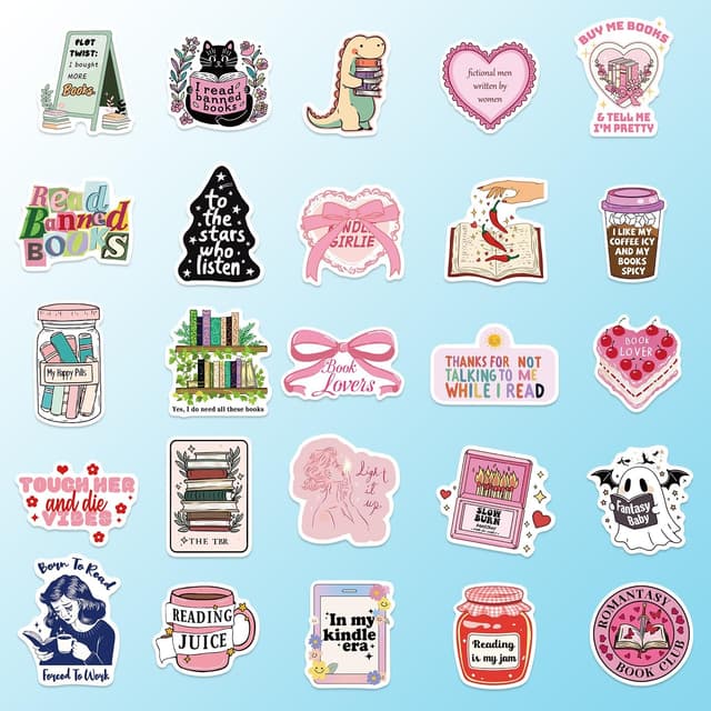 Thumbnail 1 de 200 PCS Book Stickers 200-pack for Kindle