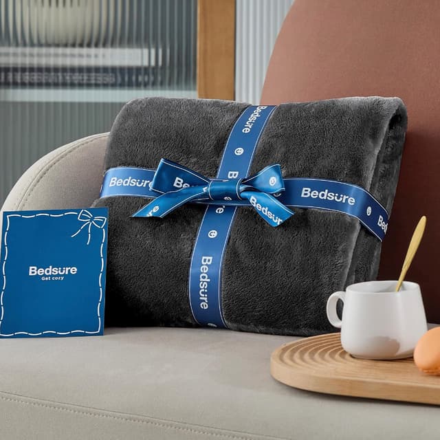 Thumbnail 6 de Bedsure Fleece Throw Blanket 130x150 cm