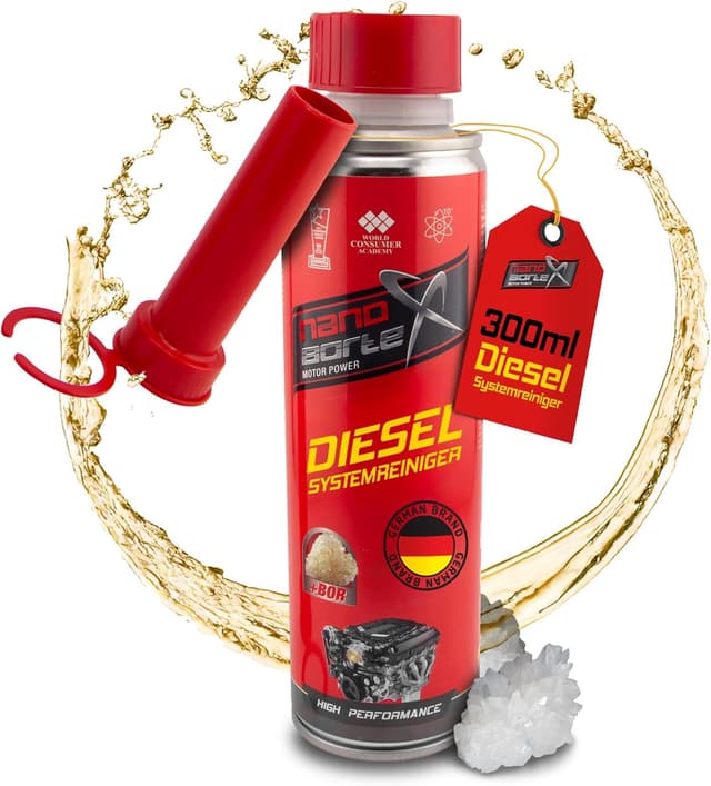 Detalle de NanoBorTeX Diesel-Systemreiniger 300 ml – Additiv mit BOR für alle Dieselmotoren