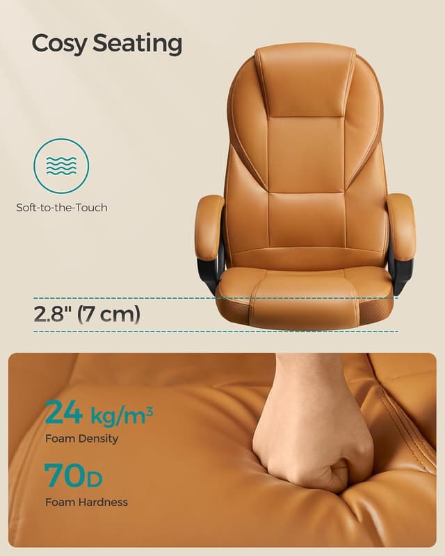 Thumbnail 3 de SONGMICS Ergonomic Swivel Chair 44–54 cm