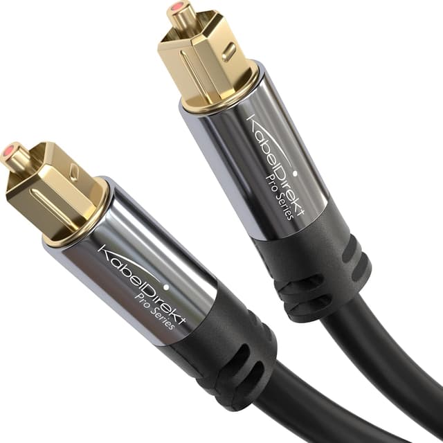 Detalle de CableDirect TOSLINK optical audio cable (3m) for soundbars and S/PDIF setups