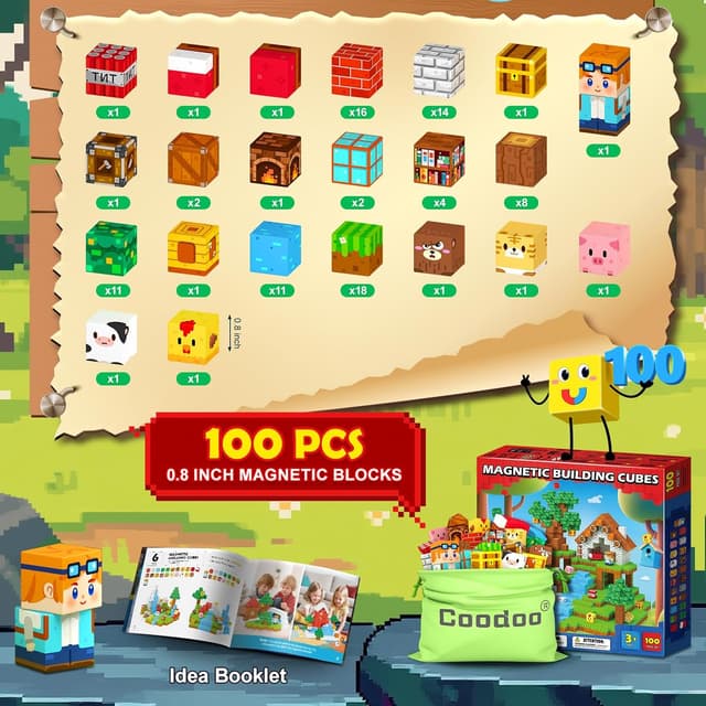 Detalle 2 de Coodoo Magnetische Bausteine STEM 3+