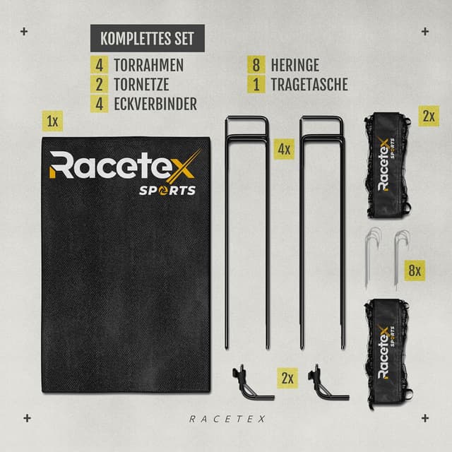 Detalle 2 de Racetex Racetex 2er Fußballtor Kinder Set