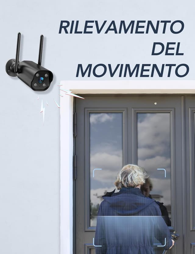 Detalle de GNCC Kit 2 telecamere Wi‑Fi 2,4 GHz