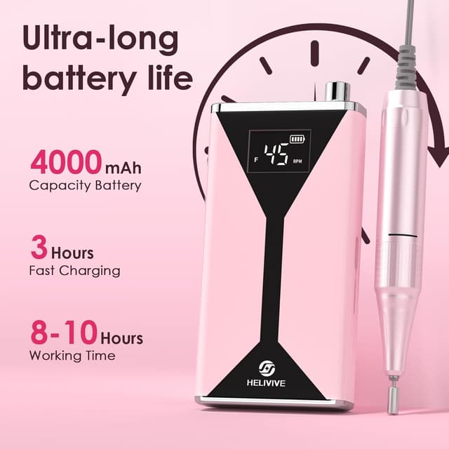Detalle de HELIVIVE Nail Drill 45000 RPM ๐