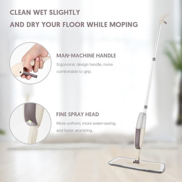 Detalle de MEXERRIS spray floor mop with 300 ml bottle