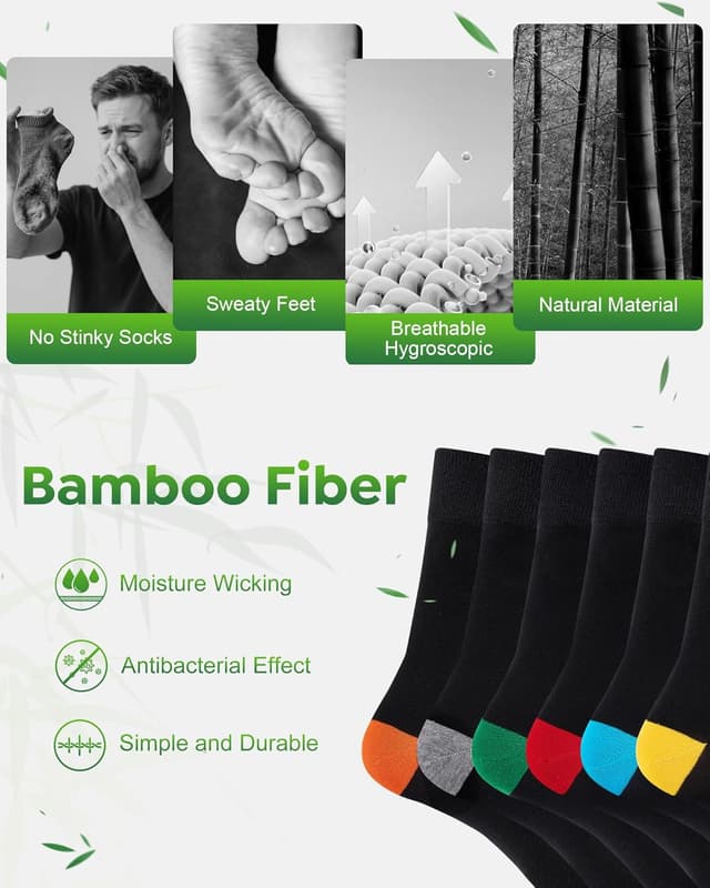 Detalle de Niofind Bamboo Socks multipack, 6 pairs