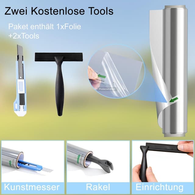 Thumbnail 5 de UV Schutzfolie Silber 80x600cm