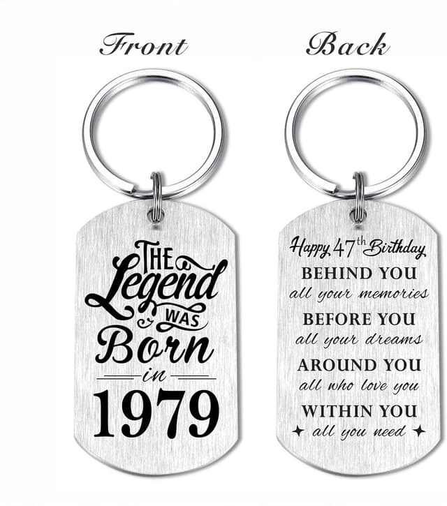 Thumbnail 2 de Yobent 47th Birthday Keyring