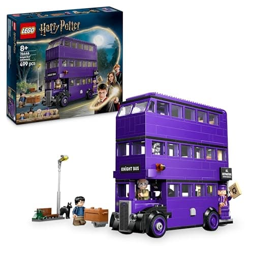 Detalle de LEGO Harry Potter 76446 Aventura en el Autobús Noctámbulo con 5 minifiguras y accesorios