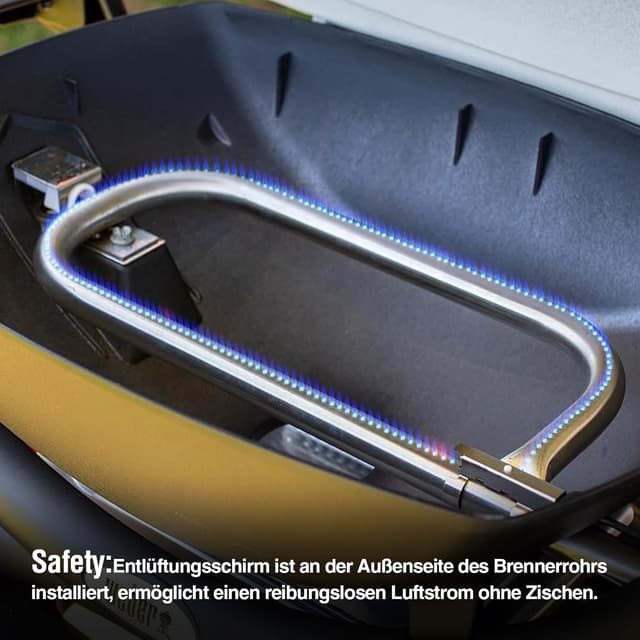 Detalle 2 de Weber Q100 Brenner 43,2 cm Edelstahl