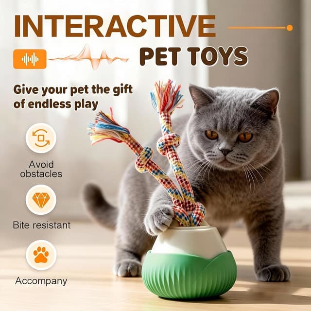 Thumbnail 1 de Supore Interactive Cat Ball Smart Rolling Toy