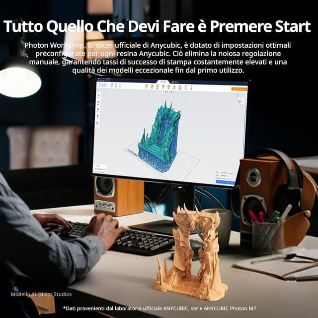 Thumbnail 6 de ANYCUBIC ABS-Like Resin 2.0 (1 kg) resina trasparente per stampanti 3D LCD, polimerizzazione rapida