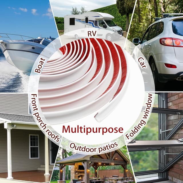 Detalle 2 de Grondaie per camper 10 metri bianche