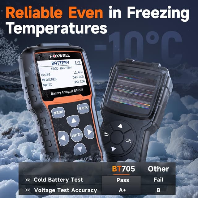 Thumbnail 6 de FOXWELL BT705 12V/24V Battery Tester 100–2000CCA