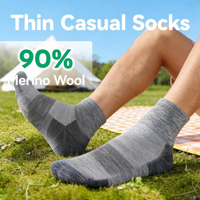 Detalle de RZTT 90% merino wool socks 3 pairs