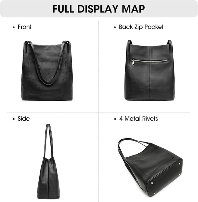 Detalle de Borsa a tracolla in pelle da donna Kattee con chiusura magnetica superiore