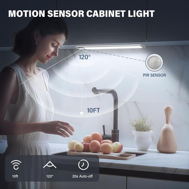 Thumbnail 3 de Bilonly Under Cabinet 40 LED Motion Lights