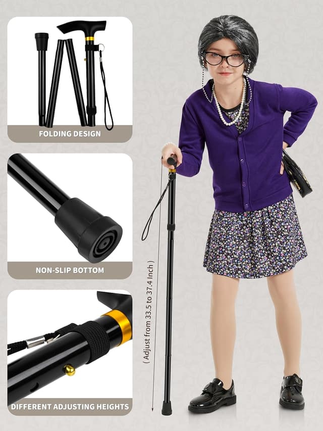 Detalle 2 de Gnodio Old Lady Costume 100 ๐ญ