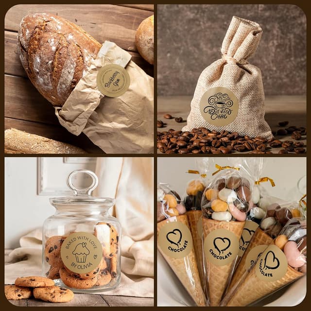 Thumbnail 4 de MUNBYN 50x50mm Kraft Circle Thermal Labels 750