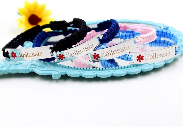 Thumbnail 6 de Uloveido personalisiertes graviertes Medical-Identity-Armband für Frauen & Männer (unisex, verstellbar)