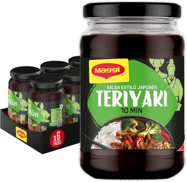 Imagen de Maggi Salsa Asiática Teriyaki 6 x 355 g 🥫 en OfertitasTOP
