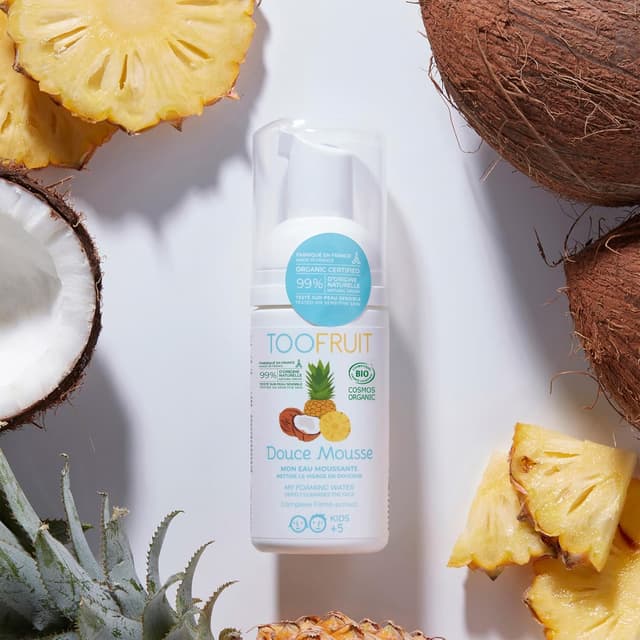 Thumbnail 1 de TOO FRUIT Reinigungsschaum Ananas-Kokosnuss für Kinder (100 ml) – sanfte Bio-Seife & Duschgel