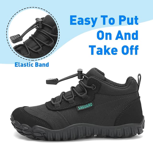 Thumbnail 6 de SAGUARO Kinder Barfußschuhe atmungsaktiv rutschfest Wanderschuhe Barefoot Minimal Sneaker (Gr. 26–36)