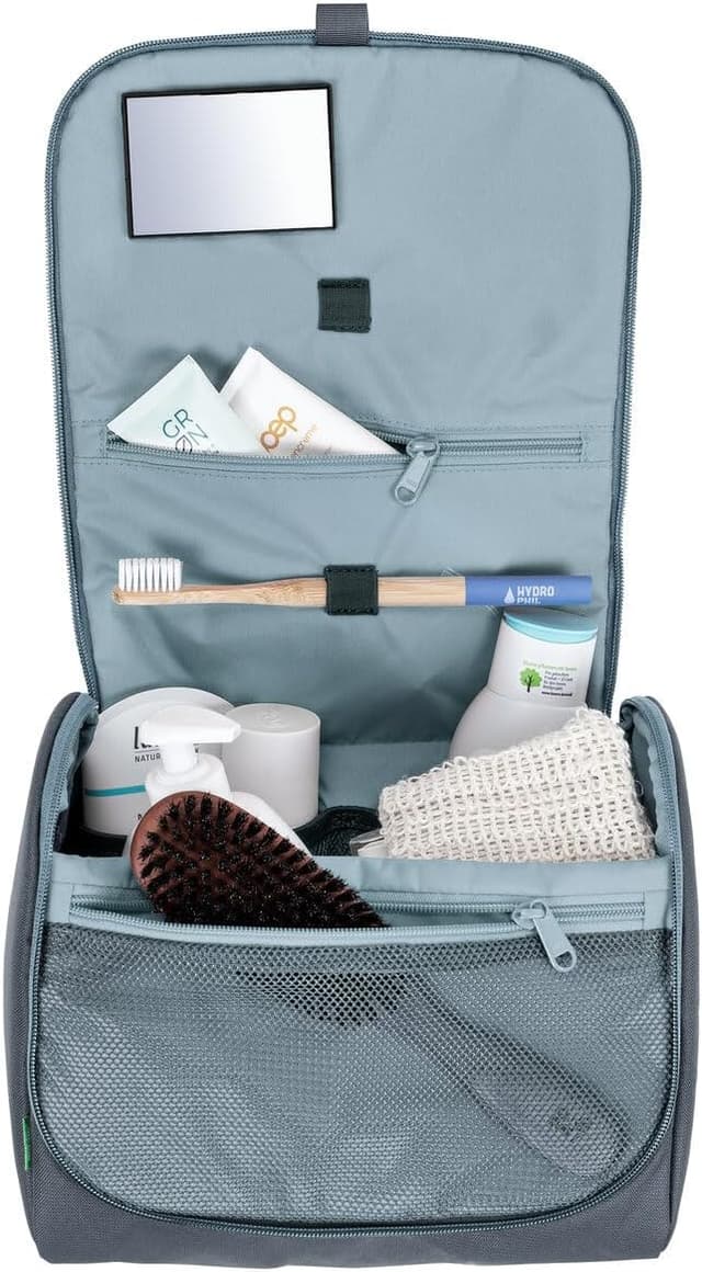 Detalle de VAUDE WegaWash Wash Bag Heron : le nécessaire de toilette suspendu avec miroir