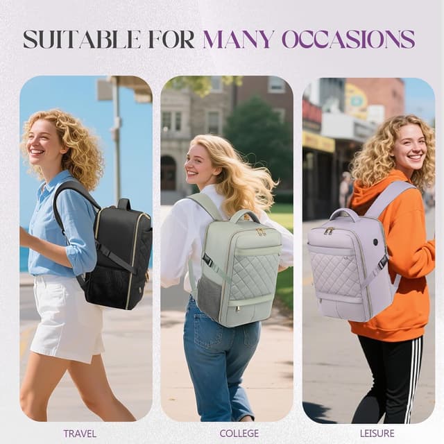 Thumbnail 6 de Yankony Easyjet-approved underseat cabin bag 45x36x20cm (30L) with laptop compartment